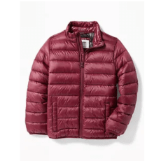 Packable Lightweight Quilted Nylon Jacket for Boys