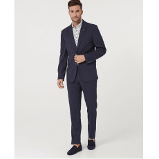Tonal Knit Contemporary Fit Blazer