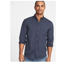 Slim-Fit Poplin Shirt For Men
