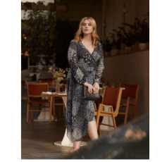 Empire Waist Handkerchief Dress - Michel Studio