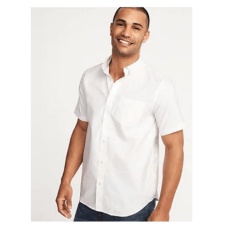 Regular-Fit Clean-Slate Everyday Oxford Shirt for Men