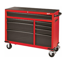 Milwaukee Tool 46-inch 8-Drawer Roller Cabinet Tool Storage Chest in Red & Black