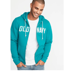 Logo-Applique Zip Hoodie for Men