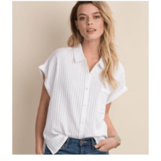 Catherine Button Down Shirt - White