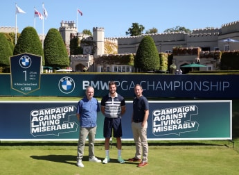 Campaign Against Living Miserably (CALM) appointed as Official Charity of the BMW PGA Championship