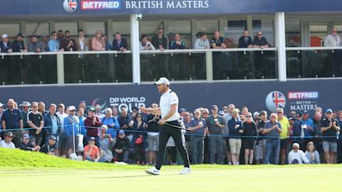 Last year's host Danny Willett finishes his round