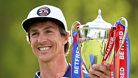 2022 winner Thorbjørn Olesen celebrating