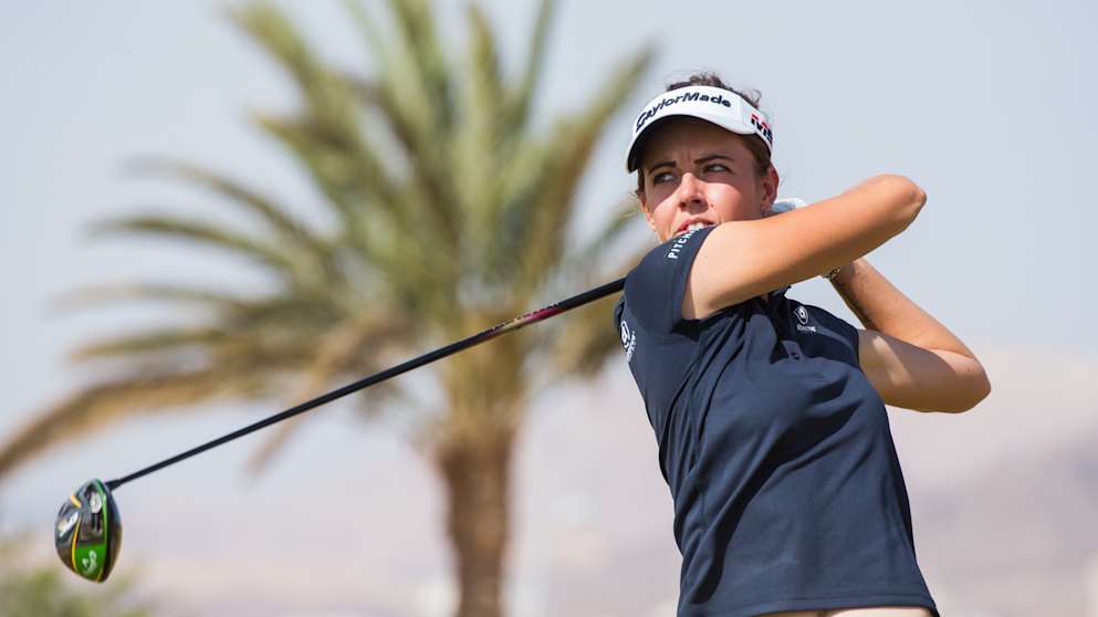 Meghan MacLaren during her opening round 65