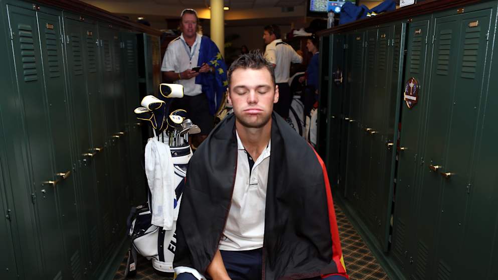 Martin Kaymer after winning the 2012 Ryder Cup