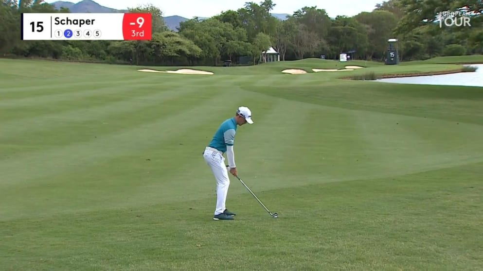 Schaper hits fearless approach to the 15th 