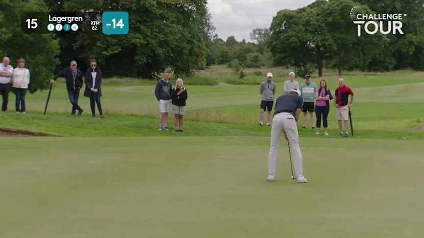 image: Joachim Lagergren makes birdie at 15