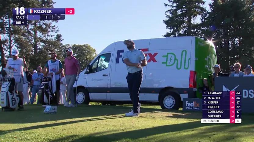 image: Antoine Rozner | FedEx Open de France Round 1 | 18th Hole