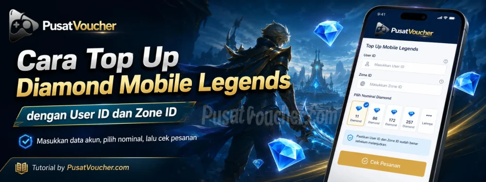 Cara Top Up Diamond Mobile Legends dengan User ID dan Zone ID