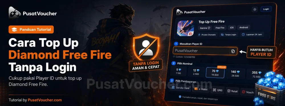 Cara Top Up Diamond Free Fire Tanpa Login