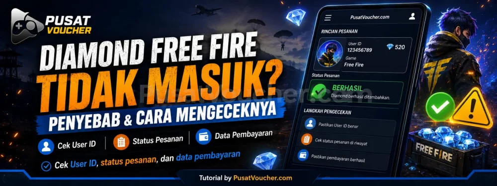 Penyebab Diamond Free Fire Tidak Masuk dan Cara Mengeceknya