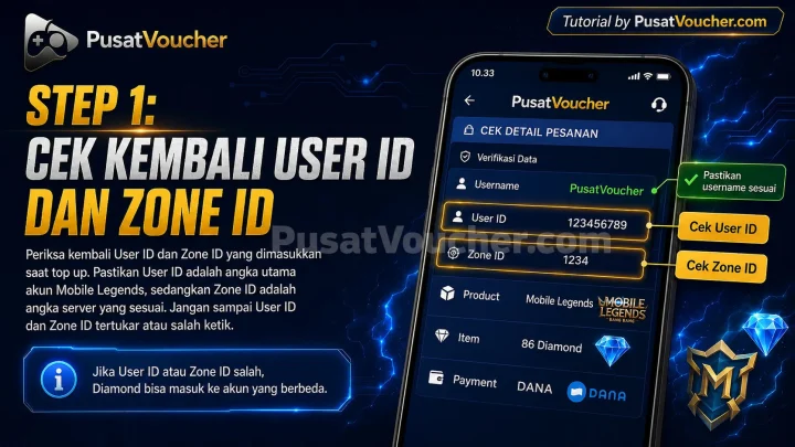 Step 1: Cek Kembali User ID dan Zone ID