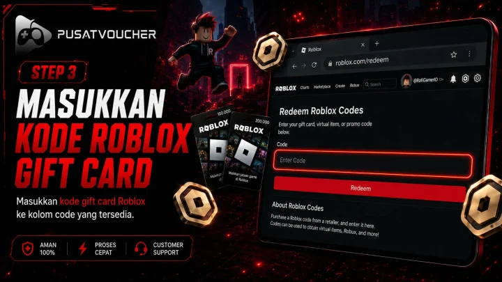 Masukkan Kode Roblox Gift Card