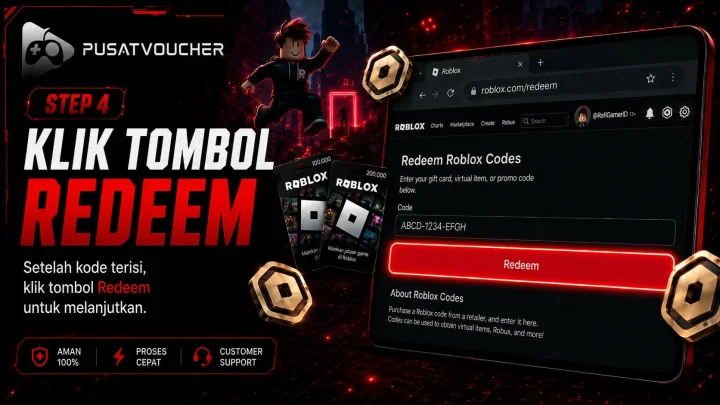 Klik Tombol Redeem