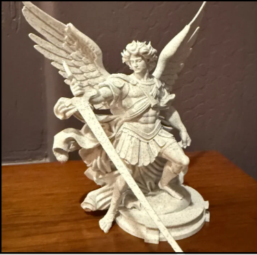 3D Printed Aegis made from Pure White PLA - Buy online in India