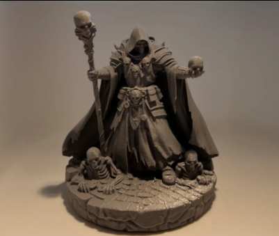 3D Printed Necros made from Matte Black PLA - Buy online in India