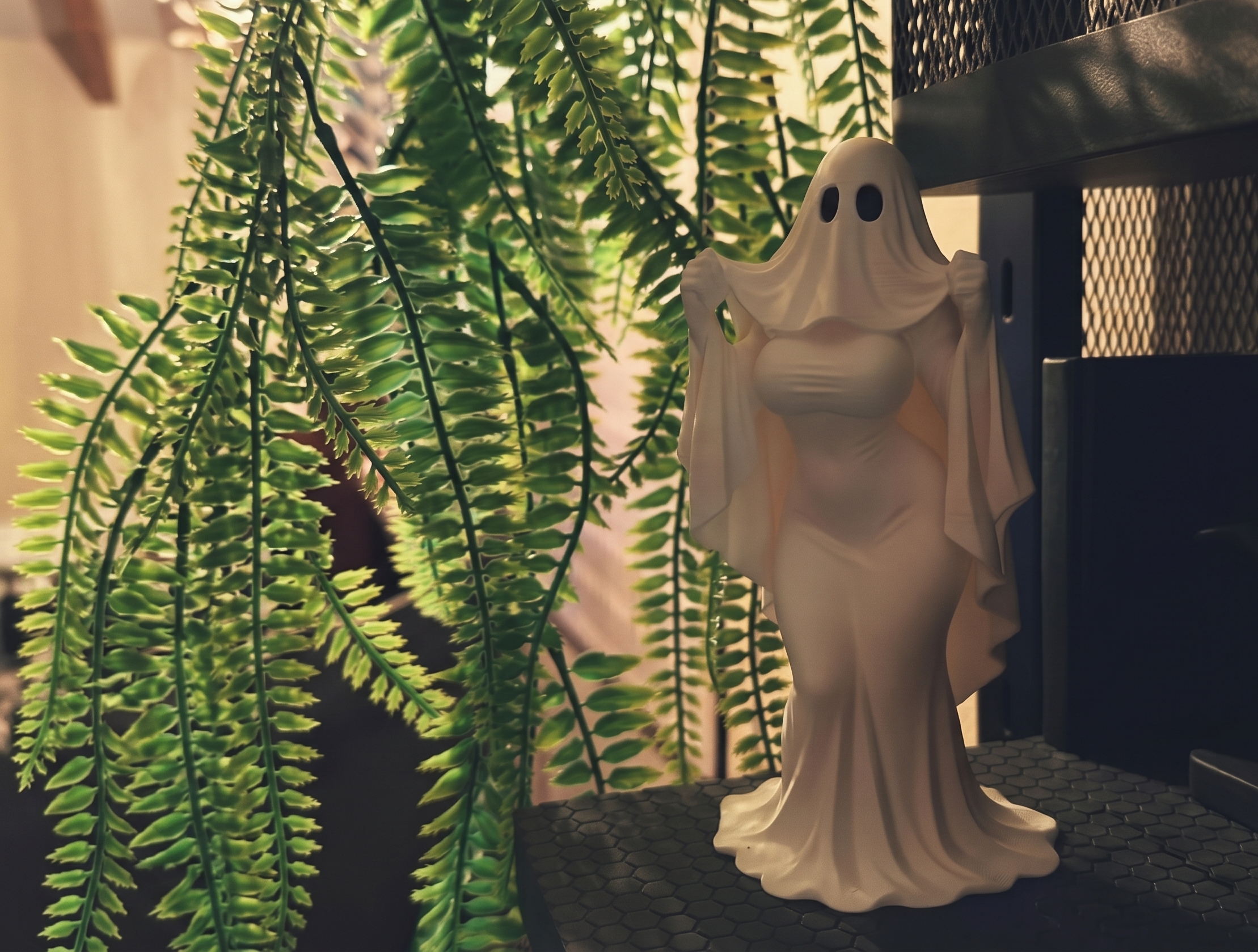 3D Printed Sheet Bae - Female Ghost Cosplay Figure made from Pure White PLA - Buy online in India
