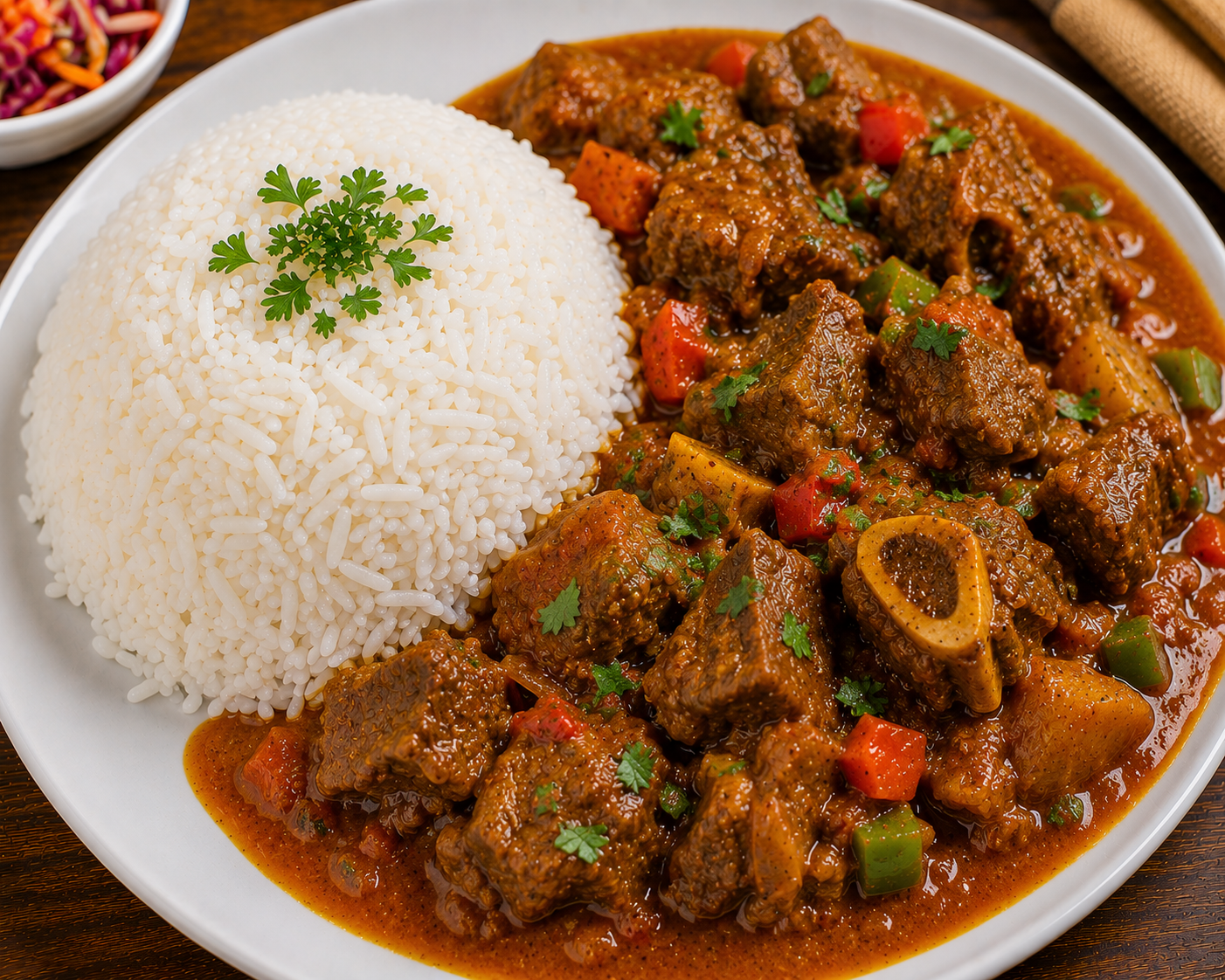 Lamb Curry & rice