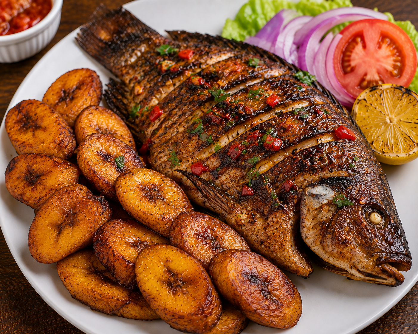 Grilled Tilapia and Plantain