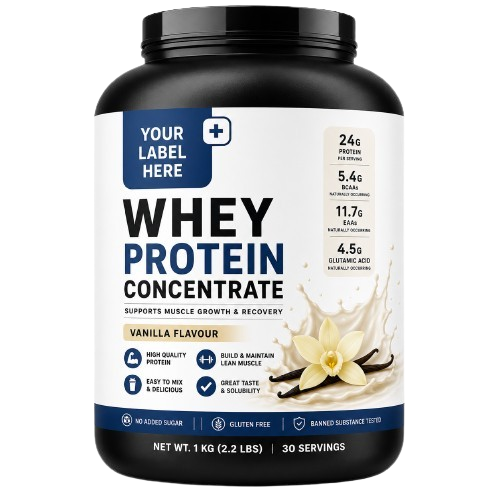 Whey Protein Concentrate (Vanilla, 1kg)