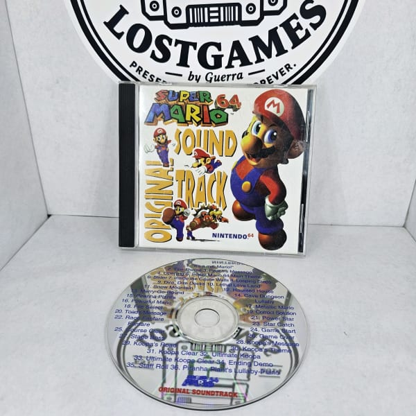 Super Mario 64 Banda Sonora Original CD Versión de Nintendo Power 1996 - Probado sin arañazos