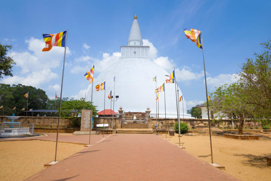 Ancient Mirisaveti Stupa on a Sunny Day