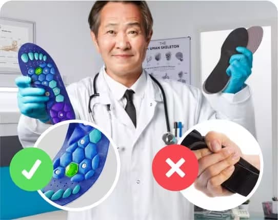 Comparison between Akusoli insole and common orthopedic insoles
