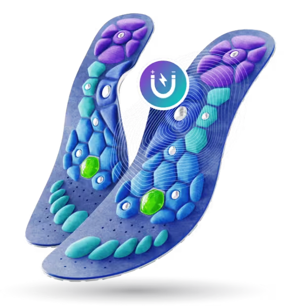 Pair of Akusoli magnetic acupressure insoles