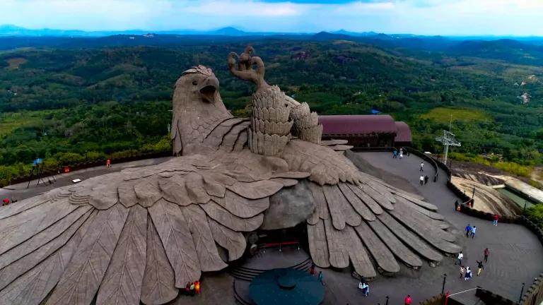 Jatayu Earth Center, Kaveri Elephant Farm & Mangrove Kayaking Tour from Varkala