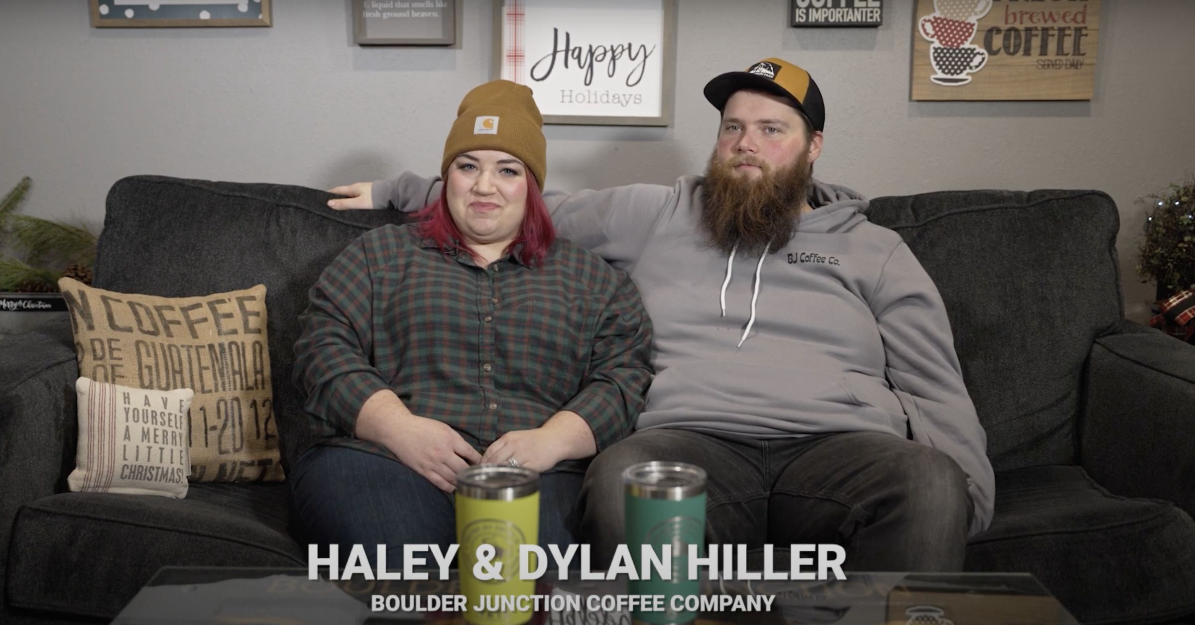 Haley and Dylan of Boulder Junction Coffee Company Vilas County