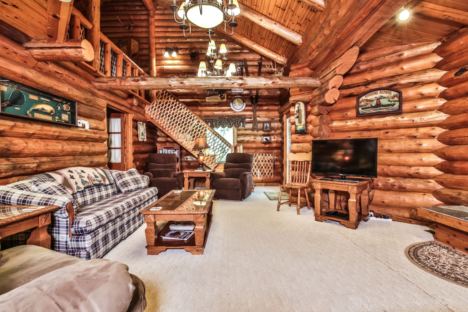 Log Home Vacation Rental Booth Lake Landing Resort Minocqua, Wisconsin