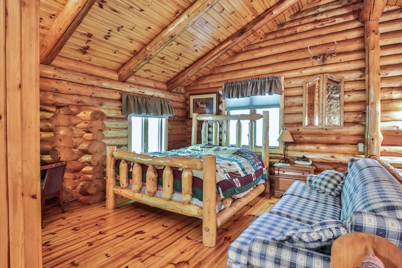 Log Home Vacation Rental Booth Lake Landing Resort Minocqua, Wisconsin