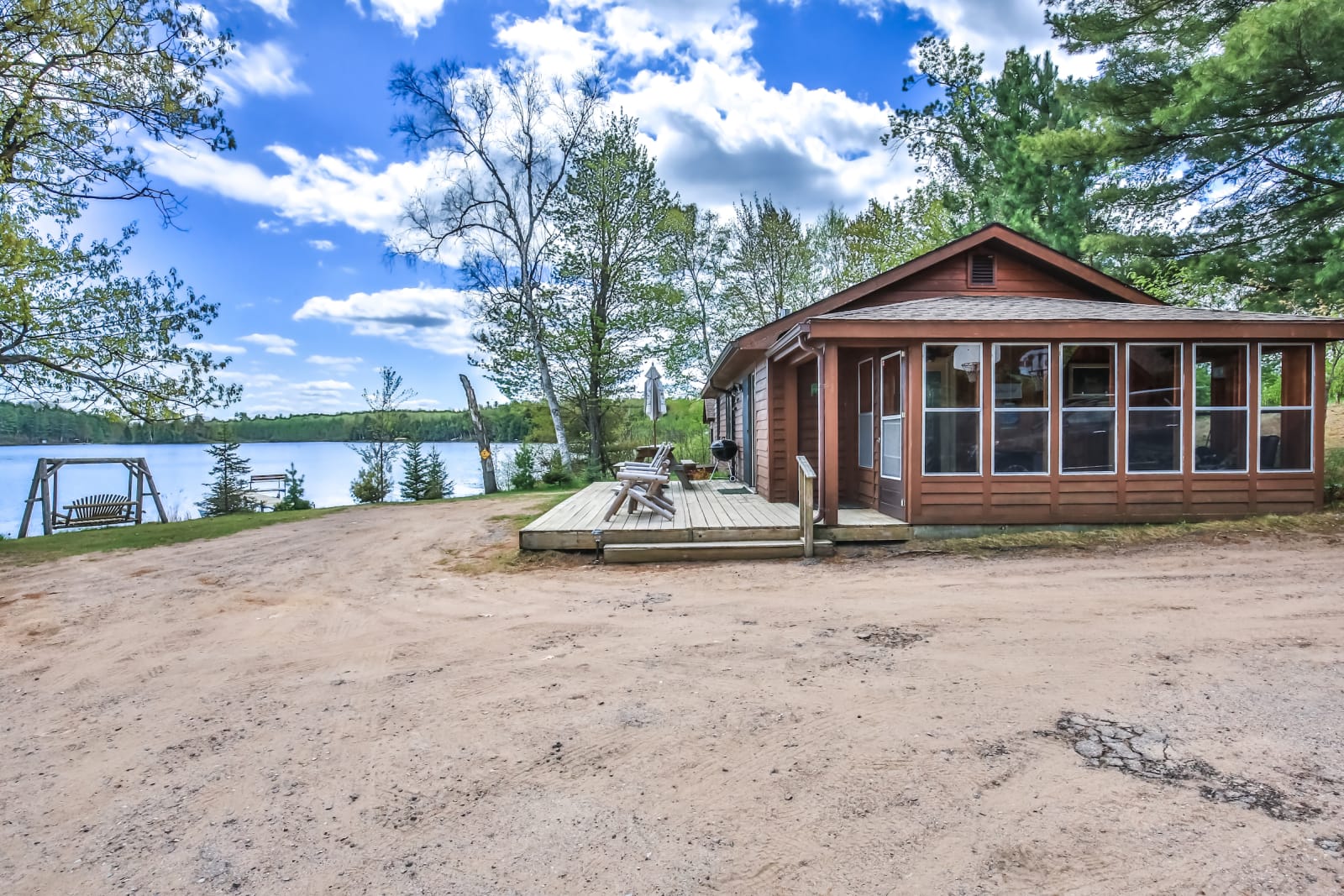 Threebedroom Cabin for Rent in the Northwoods Booth Lake Landing