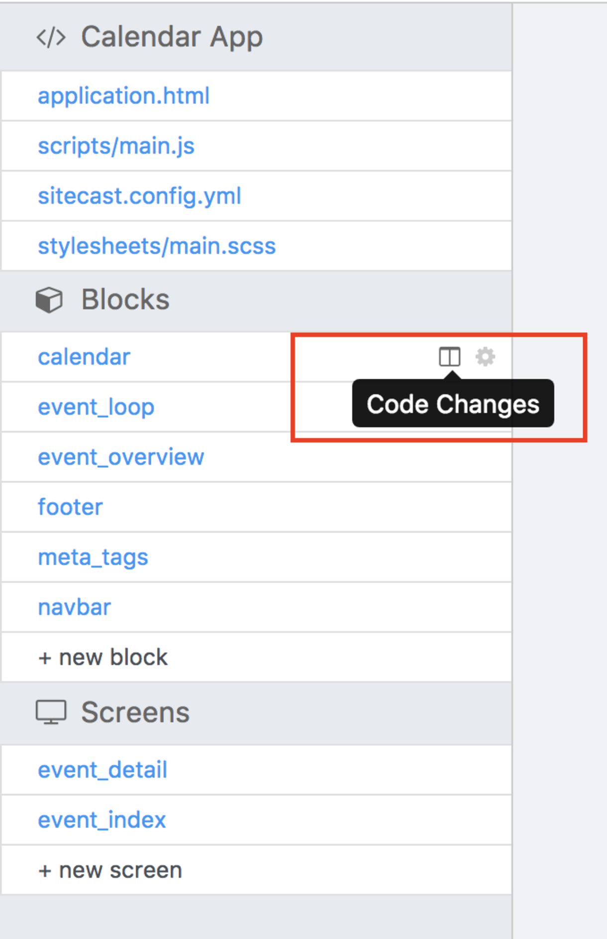 Sitecast Version Control Code Changes