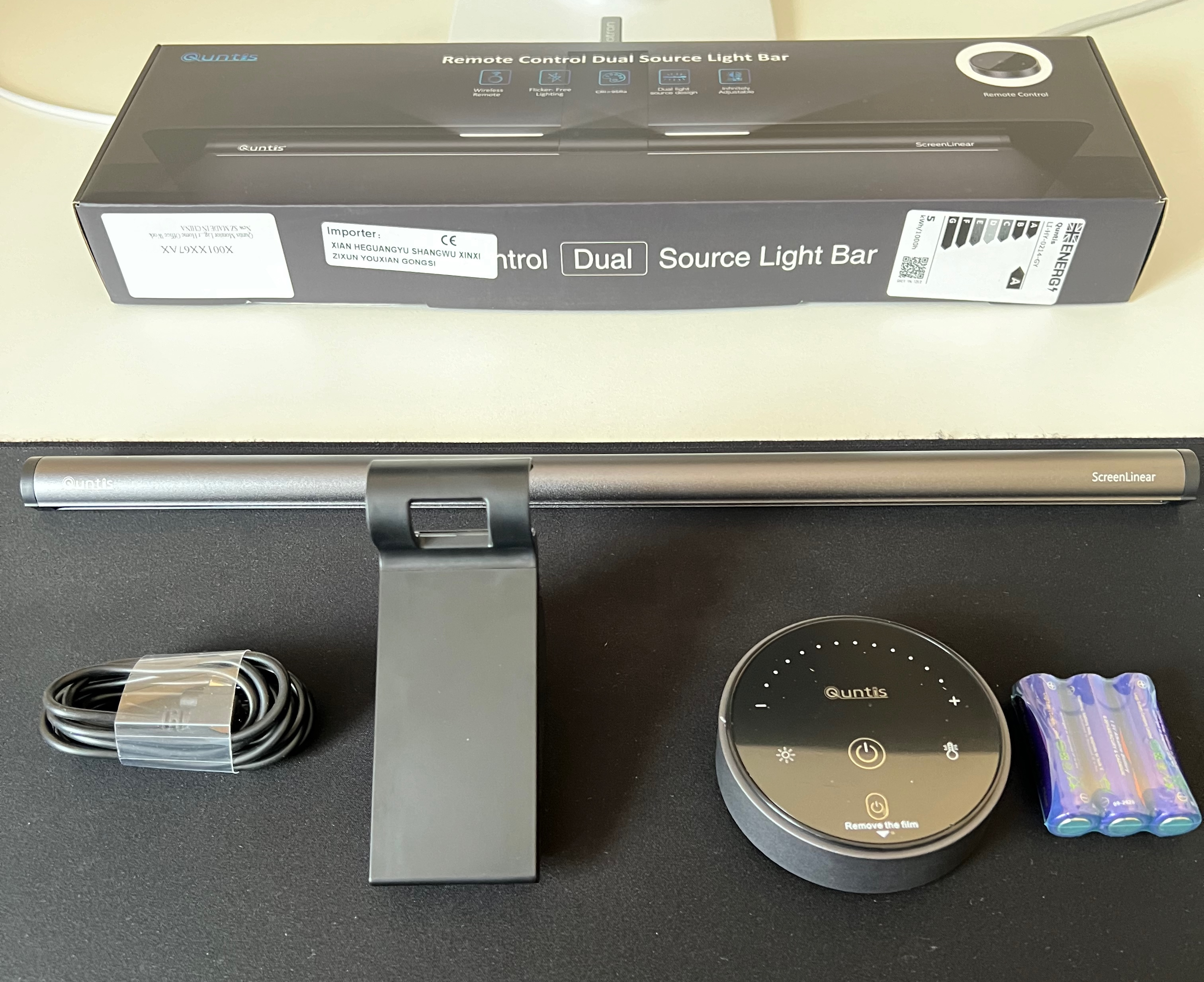 Quntis Remote Control Dual Source Light Bar Unboxing