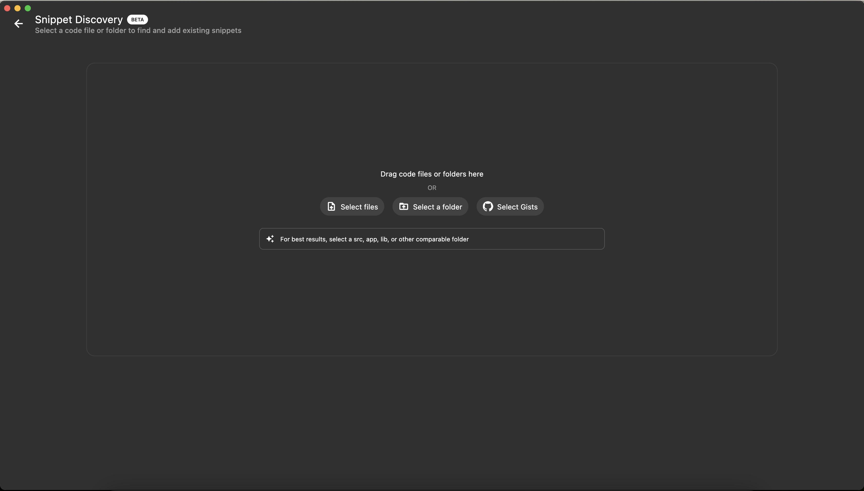Pieces Snippet Discovery