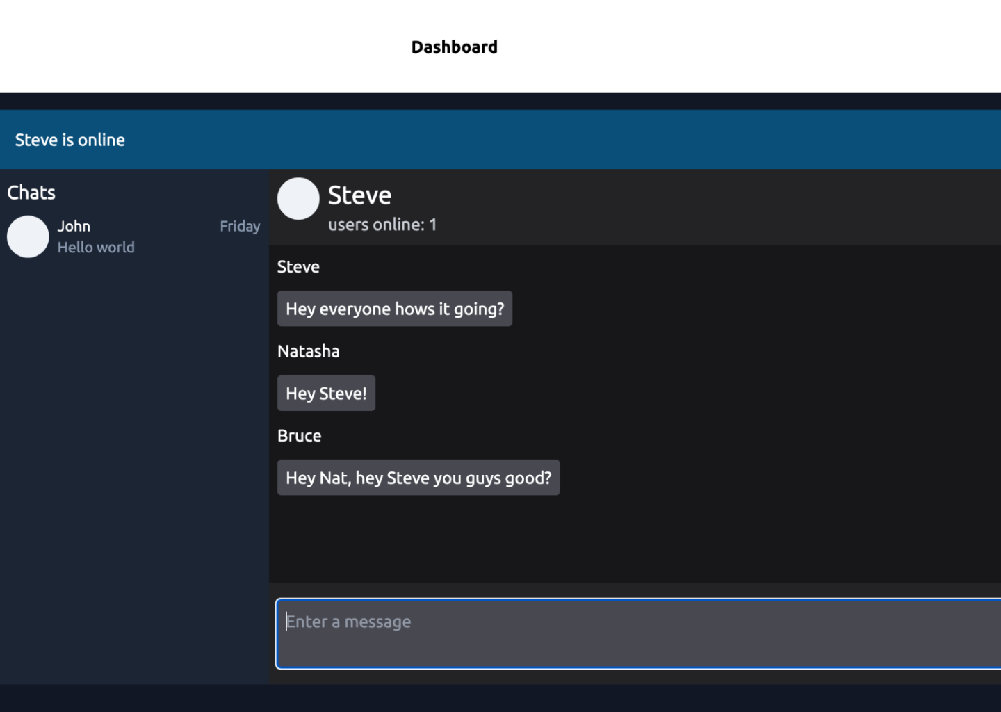 Realtime messaging app - PubNub chat
