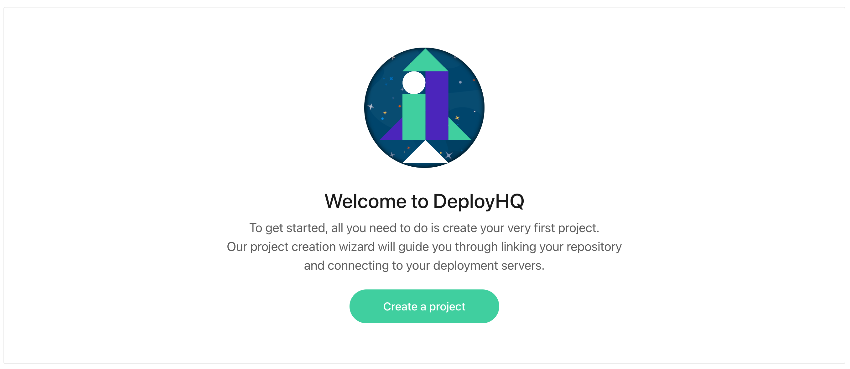 DeployHQ Create a project screen