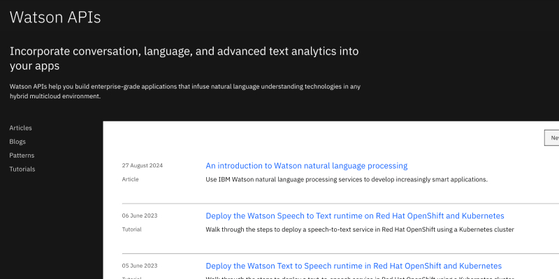 BM Watson API
