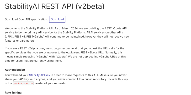 Stability AI API