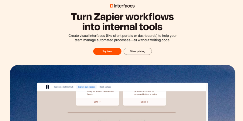 Zapier Interfaces