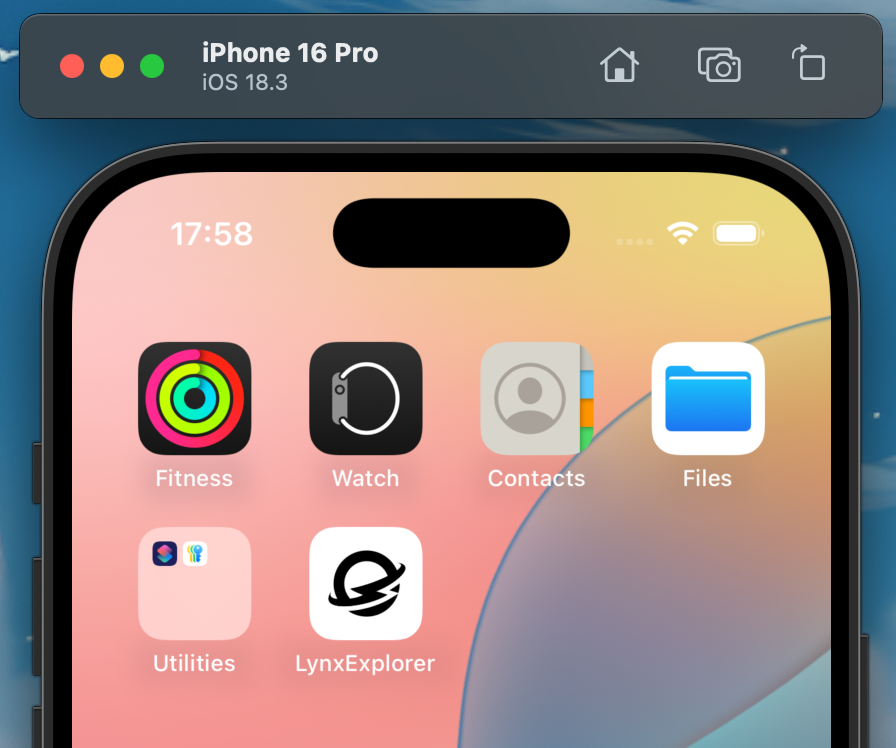 LynxExplorer App on iOS