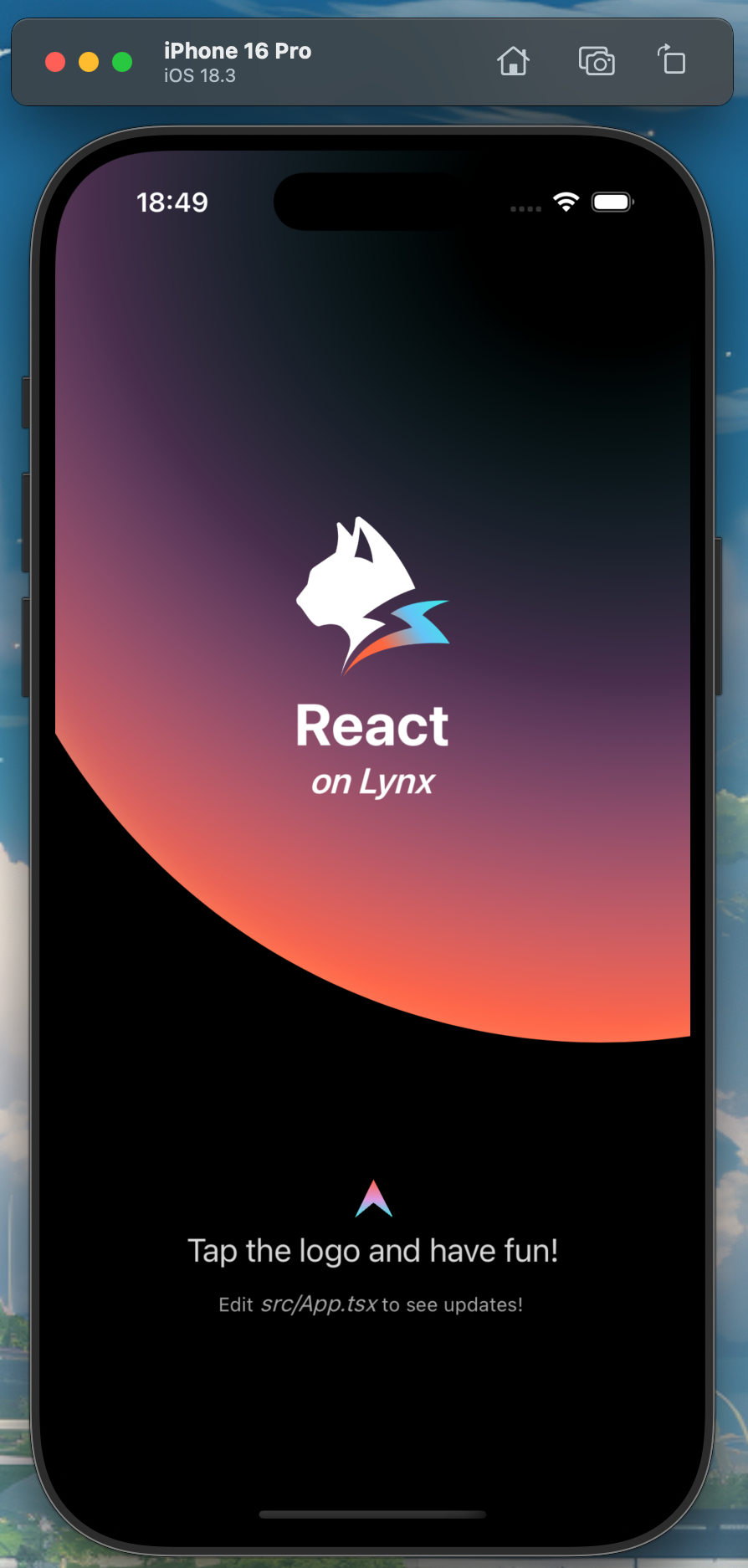 Lynx Explorer default home screen