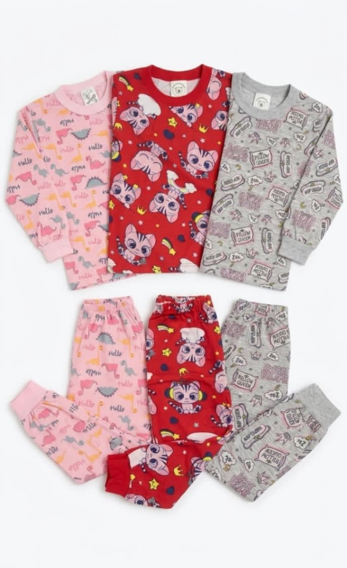Pijama Malha Infantil Mafessoni 1 ao 3