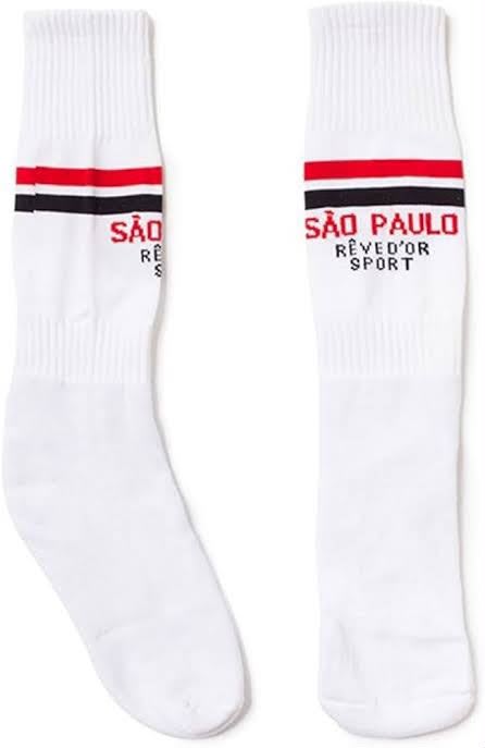 Meia Campo Branco do São Paulo Tamanho M 29-33 - Revedor