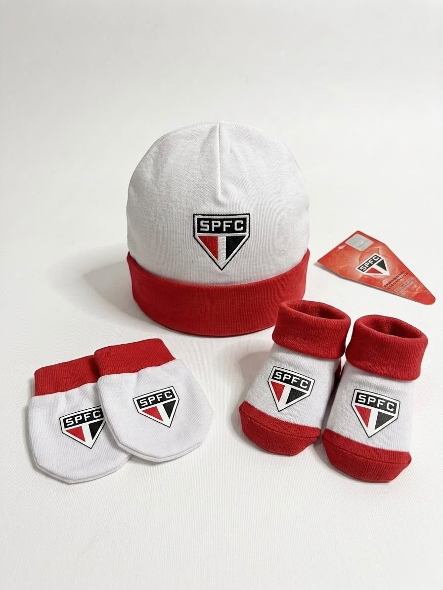  Kit Touca, Luva e Meia Time 0 a 3 meses São Paulo - Revedor